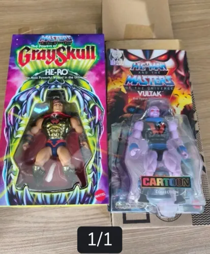 Pack promocional Vultrak e He-ro Origins Mattel Creations Lacrados