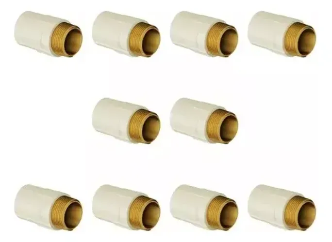 10 Uni Conector Aquatherm Soldavel Macho 22mm X 3/4 - Tigre