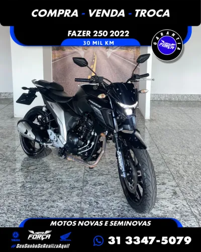 Fazer 250 FZ25 ABS Ano2022 Doc2025 Garantia e Procedência