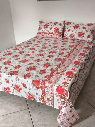 Lençol casal três peças 