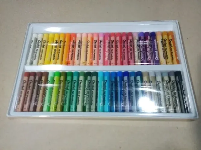 Giz pastel oleoso Pentel 50 cores