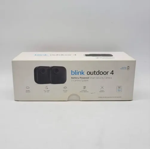 Câmera de segurança inteligente conectada Blink Outdoor 4 com 2 unidades