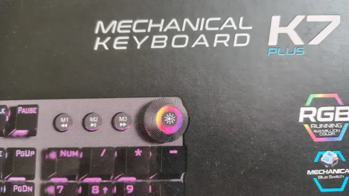Fortrek Teclado Gamer Mecânico RGB GPRO PLUS K7 BLACK EDITION FORTREK G