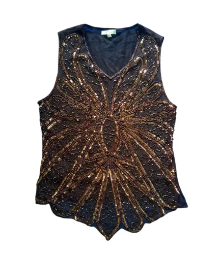 Blusa de festa marrom Glam