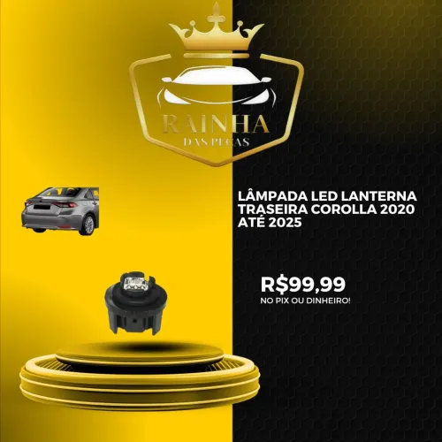 Lâmpada Led Lanterna Traseira Corolla 2020 até 2025<br>