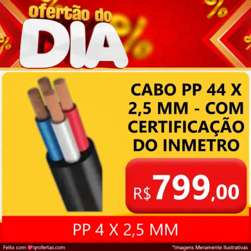 CABO PP 4 X 2,5 MM - 