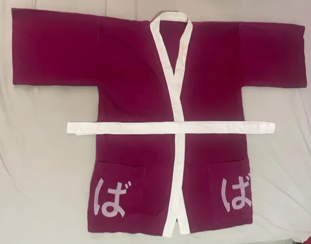 Kimono Yuakata Bordô com faixa