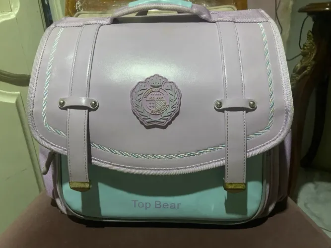 Mochila estilo japonesa / coreana lilás e azul