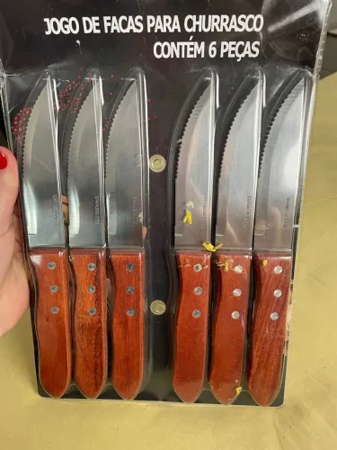Conjunto de facas para churrasco