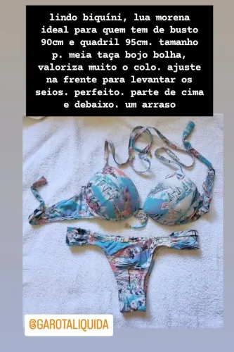 Biquíni Lua Morena Perfeito - Ideal para Busto 90cm