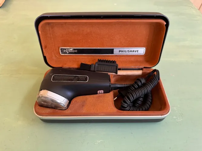 Barbeador Philipshave antigo FUNCIONANDO. Vintage retro
