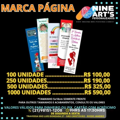 MARCA PÁGINAS PERSONALIZADOS