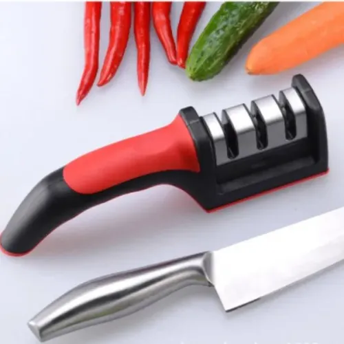 Amolador Afiador De Facas Em Aço Inox Com 3 Afiadores. Não faço entrega, endereço na 