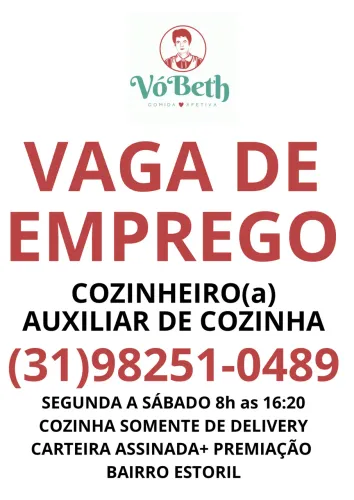 VAGA DE EMPREGO