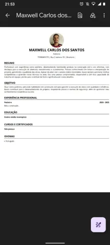 Interesse em trabalhar