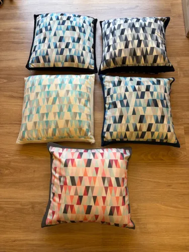 Kit 4 capas de almofadas frente e verso (sem enchimento)
