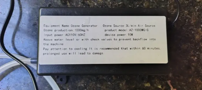 Gerador de ozônio 1000mg