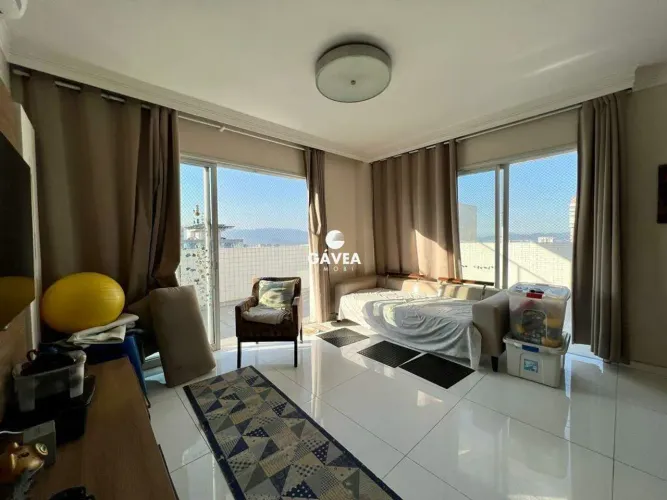 Apartamento cobertura à venda no Bairro Gonzaga - Santos