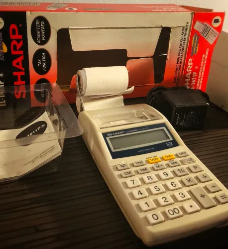 CALCULADORA SHARP EL-1611P com Fonte Original