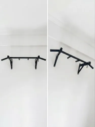Barra Fixa Parede Musculação Pull-up Pegada Neutra E Aberta