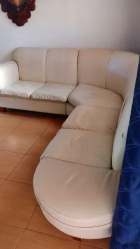 Sofá de canto Courissimo madeira maciça