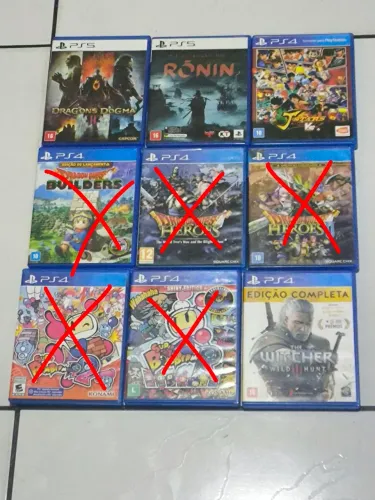 Jogos de ps4 e ps5