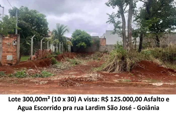 Leia a descrição: Lote 300,00m² (Asfalto e Agua) Jardim São José