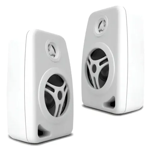 Caixas acústicas de som ambiente Leson 70W RMS 8 OHMS brancas 