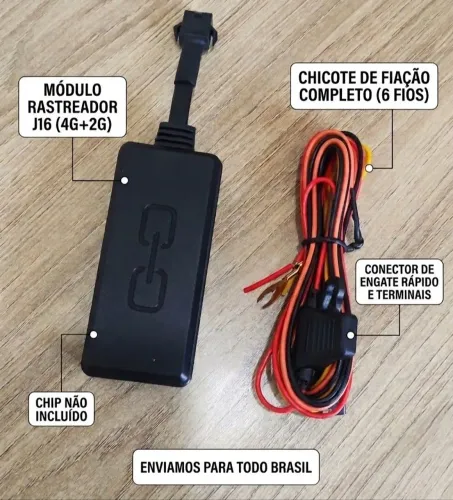 Rastreador J16 4g+2g + Chicote