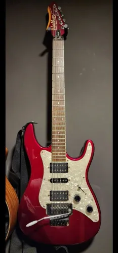Guitarra washburn wg530 com emg e duncan, ponte floyd rose