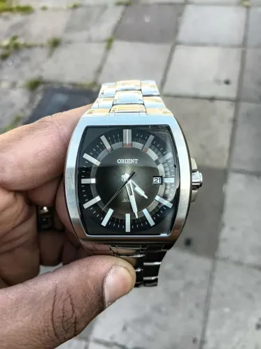 Relógio Orient Prata Masculino Novo 
