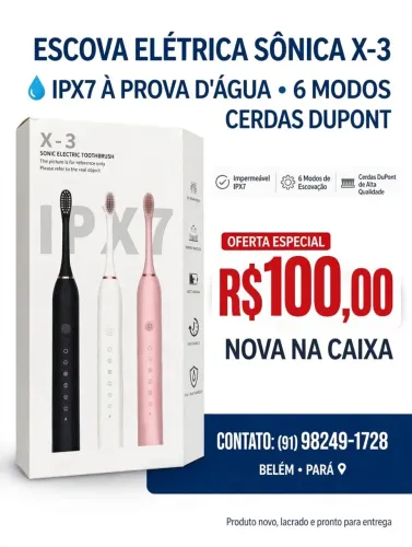 Escova de dente elétrica Sonic X-3