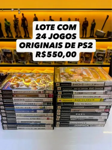Lote com 24 jogos originais de ps2 JPN E EUA..