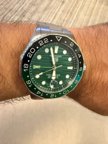 Tag Heuer Aquaracer Professional 300 GMT Verde - Rép Premium AAA