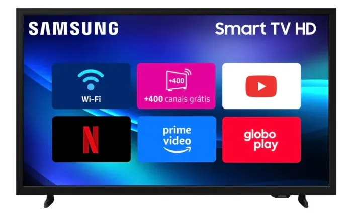 Smart Tv H5000F HD 32 Polegadas 2025 Preto Samsung Bivolt 
