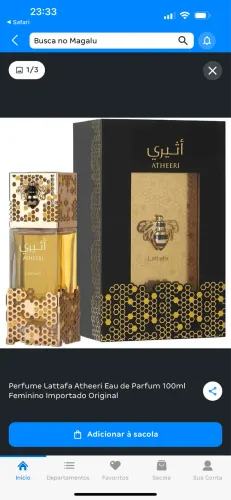 Lattafa atheeri eau de parfum 100ml