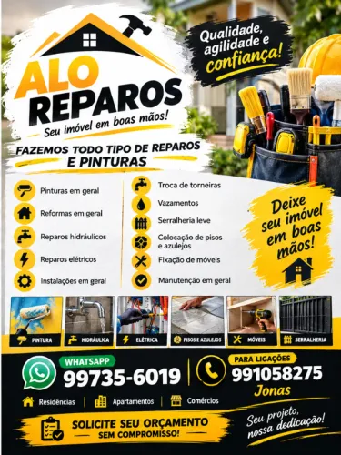 Manutenção Geral: Serviço Rápido e Limpo e Barato