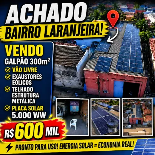 VENDO GALPÃO com 300m2 PLACA SOLAR em LARANJEIRA - MARABÁ 
