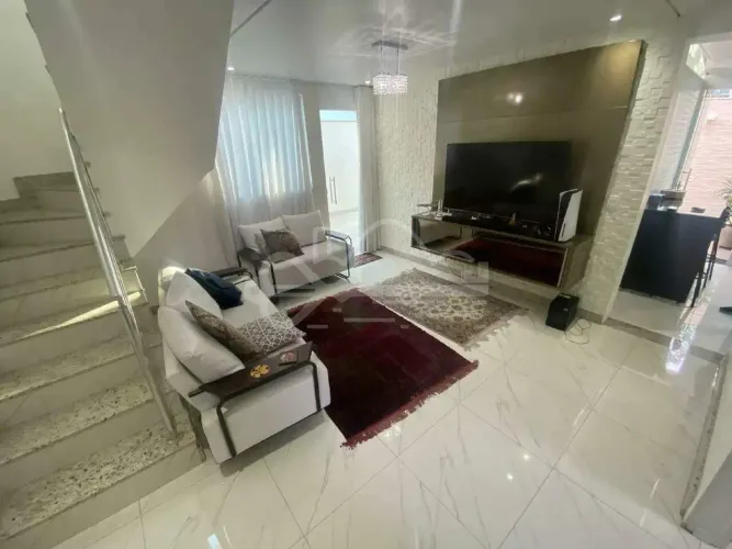 Casa geminada para aluguel, 3 quartos, 1 suíte, 4 vagas, Santa Amélia - Belo Horizonte/MG