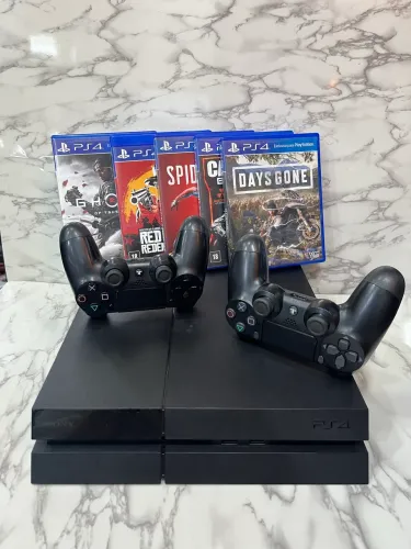 PS4 | Playstation 4 Com Jogo e 02 Controles | Loja Física 
