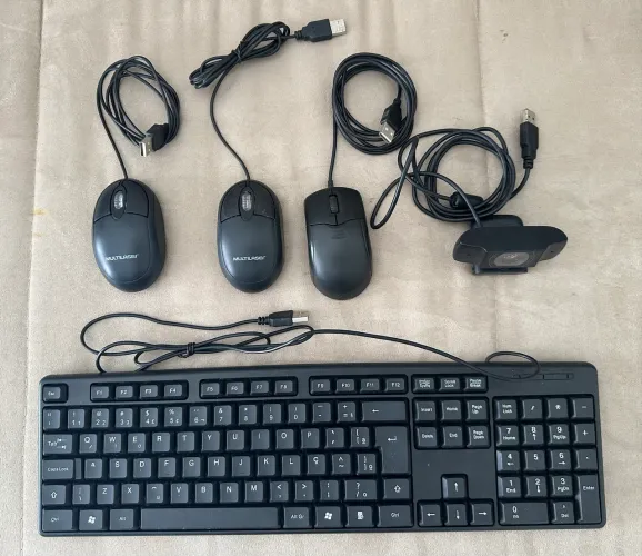 Kit Teclado Câmera e Mouses