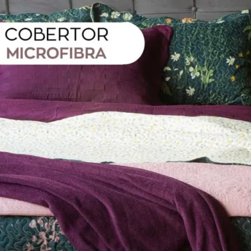 Cobertor Microfibra Liso 180g/m2 Nac Casal 180x220 Sortido