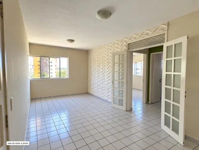 Apartamento 3/4 Candelária | Portaria 24h | Condomínio, água e gás incluso