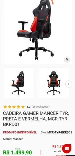 Cadeira Gamer Mancer