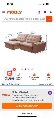 Sofá Cama Retrátil e Reclinável 4 Lugares 240cm em Veludo com Molas Palmeira CabeCasa Rosa