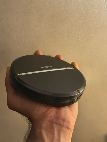 cd player / discman philips com proteção de choque e mp3 - funcionando 100% + capa