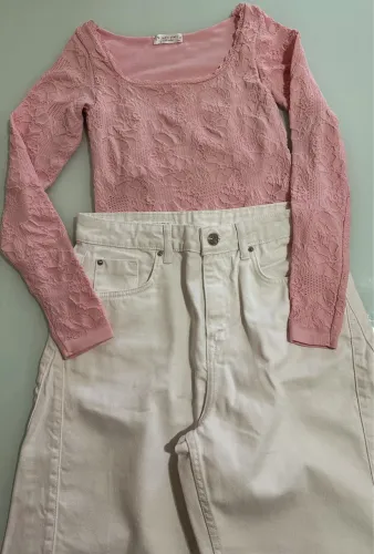 Calça Zara e blusa TAM P  semi nova 