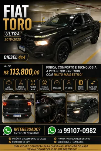Fiat Toro Ultra 2.0 16V 4X4 Diesel AUT 2020