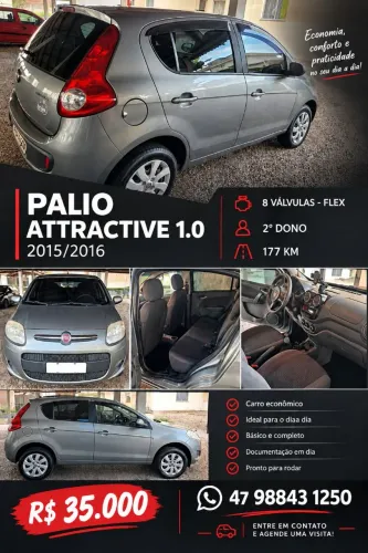 Fiat Palio Attractive 1.0 EVO Fire Flex 8V 5P 2016
