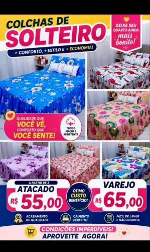 Colchas em todos os tamanhos